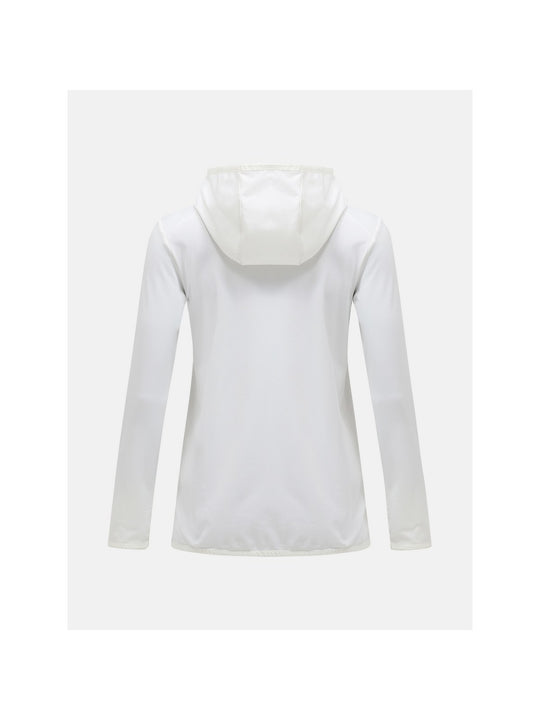 Bluza z kapturem damska PEAK PERFORMANCE Light Zip Hood biała
