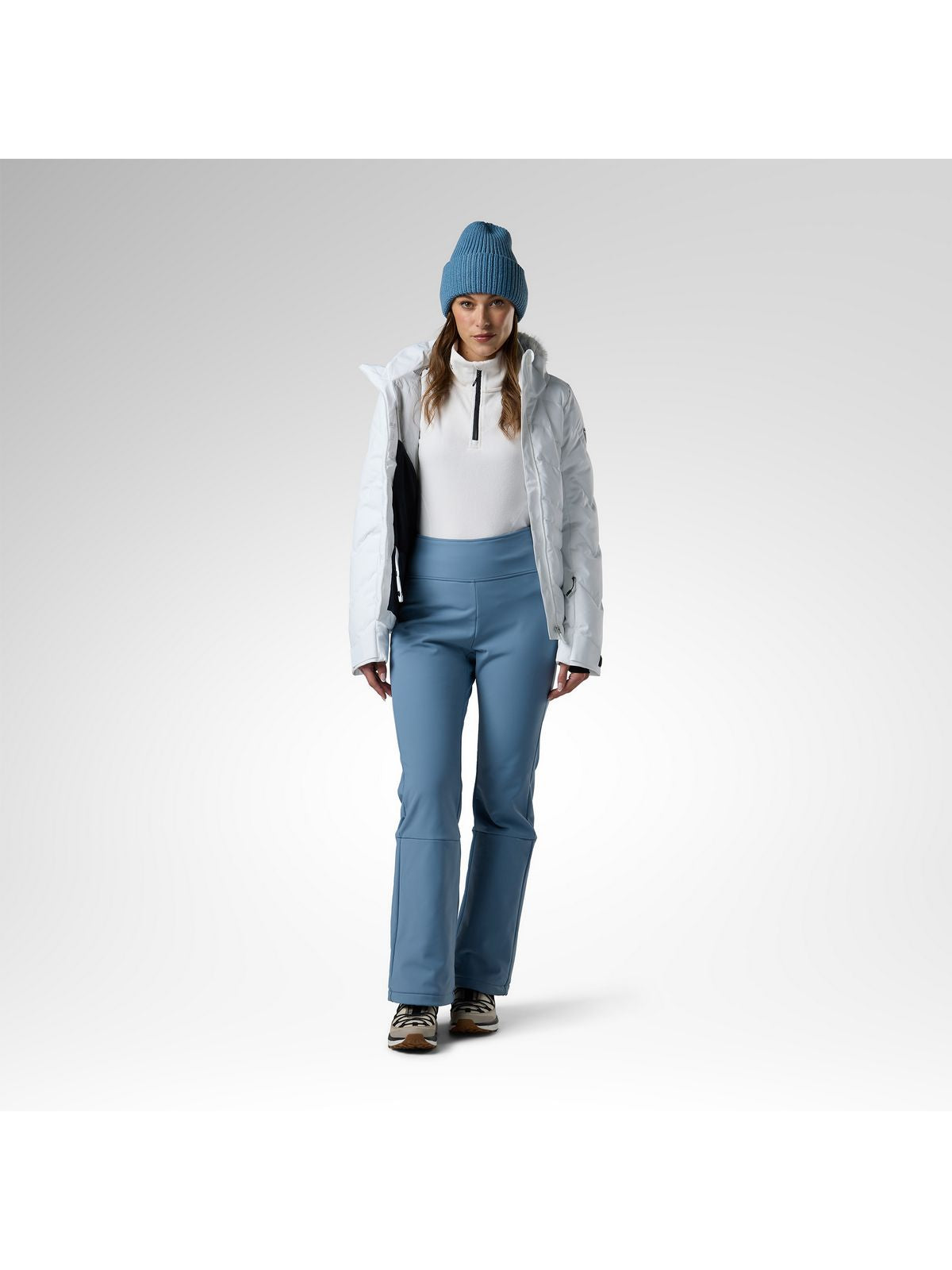 Spodnie narciarskie damskie ROSSIGNOL W Ski Softshell Pant niebieskie
