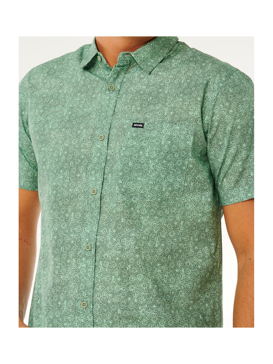 Koszula męska RIP CURL Hypno Micro S/S Shirt zielona
