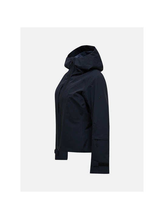 Kurtka narciarska damska PEAK PERFORMANCE Whitelight Short HIPE 2L Insulated Shell Jacket czarna

