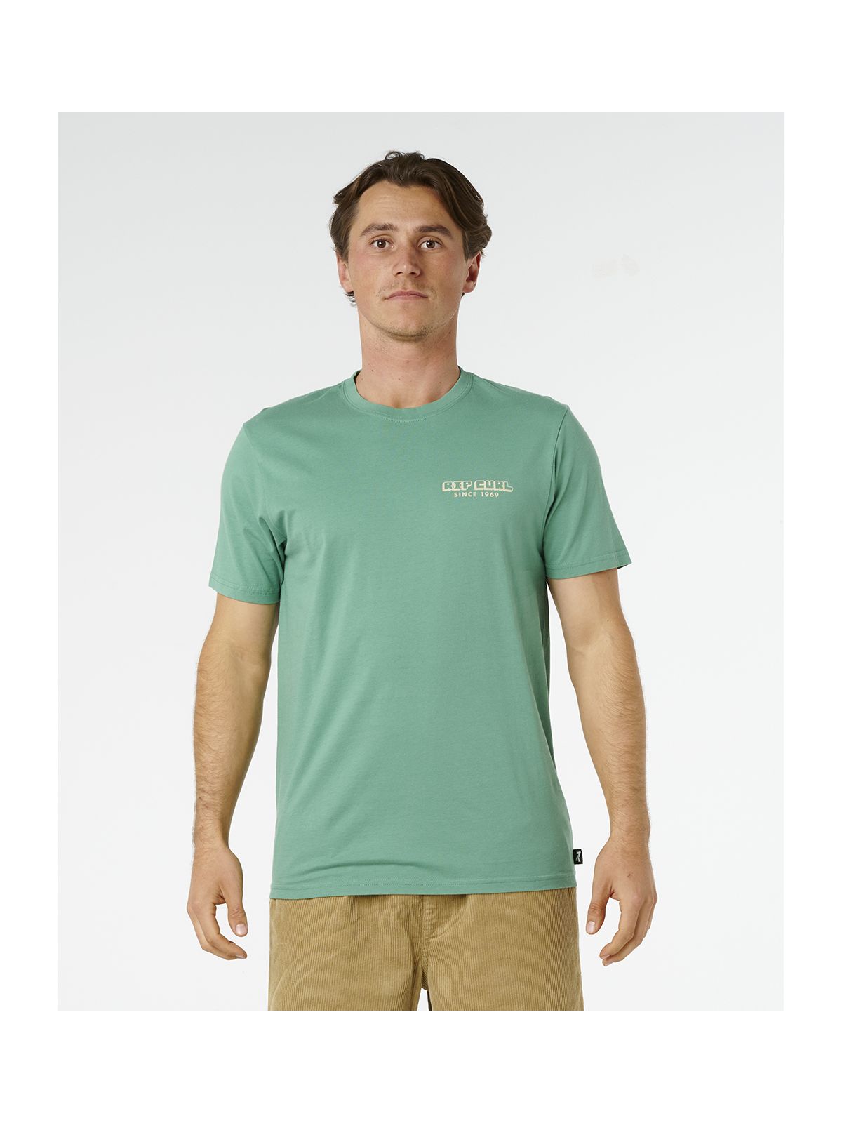 Koszulka męska RIP CURL Aots Sailboat Tee zielona