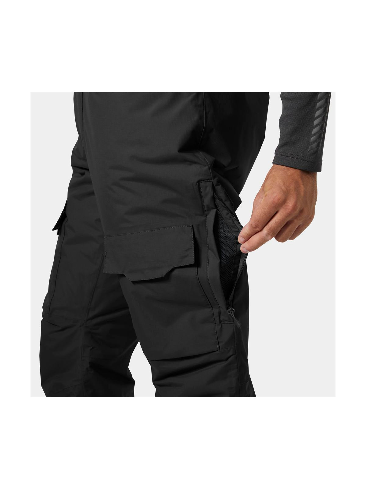 Spodnie narciarskie męskie HELLY HANSEN SOGN BIB CARGO PANT czarne