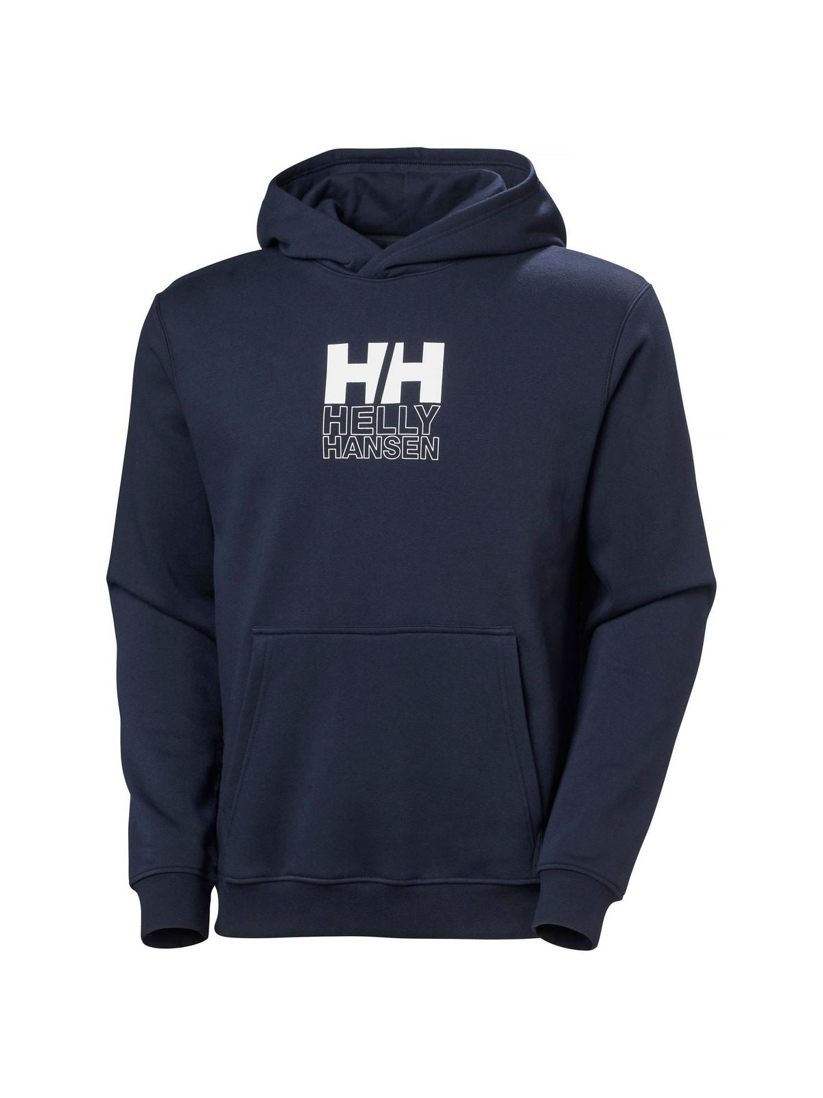 Bluza kangura męska Helly Hansen Cotton Fleece Graphic Hoodie granatowy - Adventure Sports