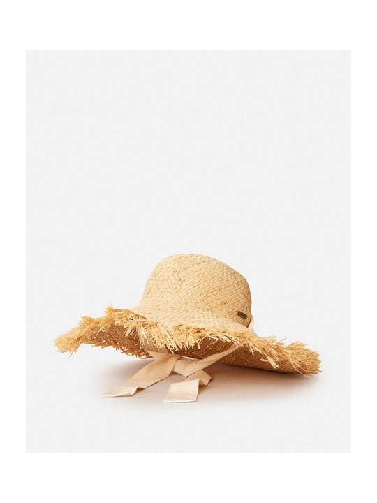 Kapelusz RIP CURL Wategos Fringed Straw Boho Hat beżowy
