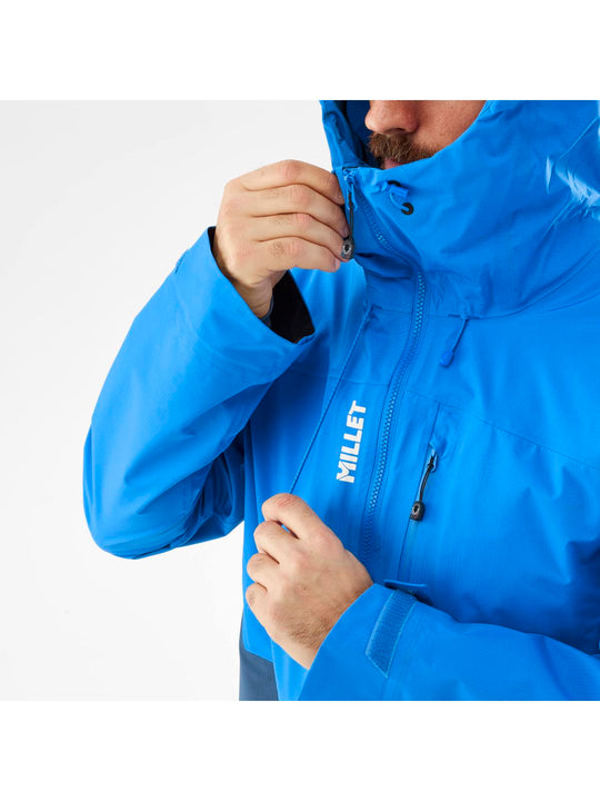 Kurtka męska GORE-TEX MILLET M Tri Icon Light Gtx 3L niebieska - Adventure Sports
