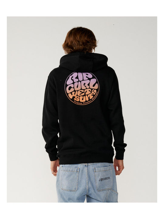 Bluza męska RIP CURL Wettie Passage Icon Zip Thru czarna
