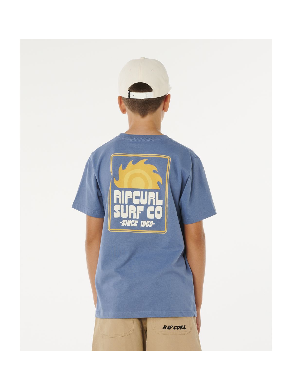 Koszulka chłopięca RIP CURL Pacific Rinse Sunrise Tee-Boy niebieska
