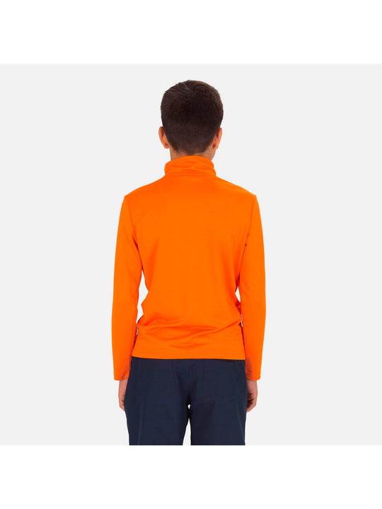 Bluza narciarska chłopięca ROSSIGNOL Boy 1/2 Zip Warm Stretch pomarańczowy - Adventure Sports
