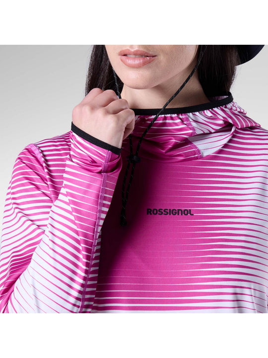 Bluza damska ROSSIGNOL W Westweg Sun Hoodie różowa
