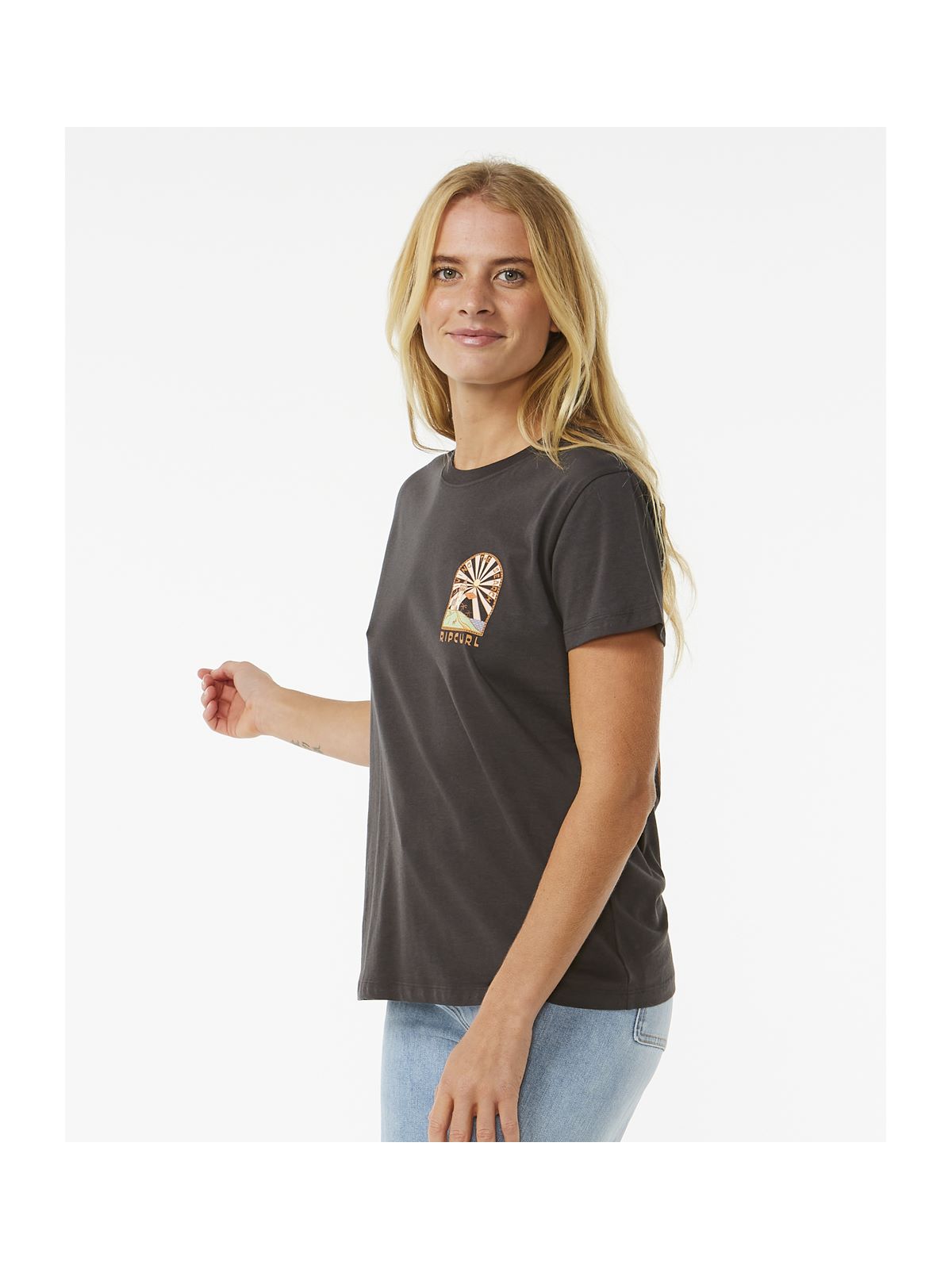 Koszulka RIP CURL Magic Bay Standard Tee czarny - Adventure Sports