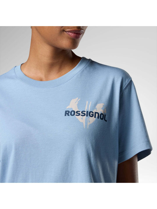 Koszulka damska ROSSIGNOL W Waterfall Relax Tee niebieska
