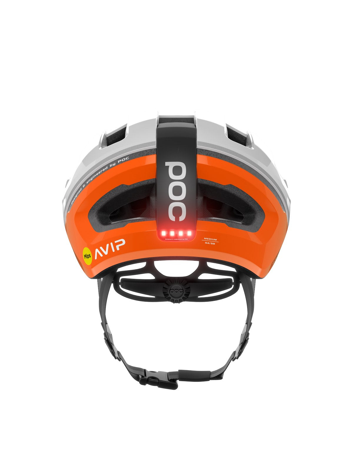 Kask rowerowy POC Omne Beacon MIPS biało pomarańczowy - Adventure Sports