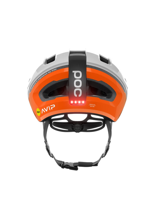 Kask rowerowy POC Omne Beacon MIPS biało pomarańczowy - Adventure Sports
