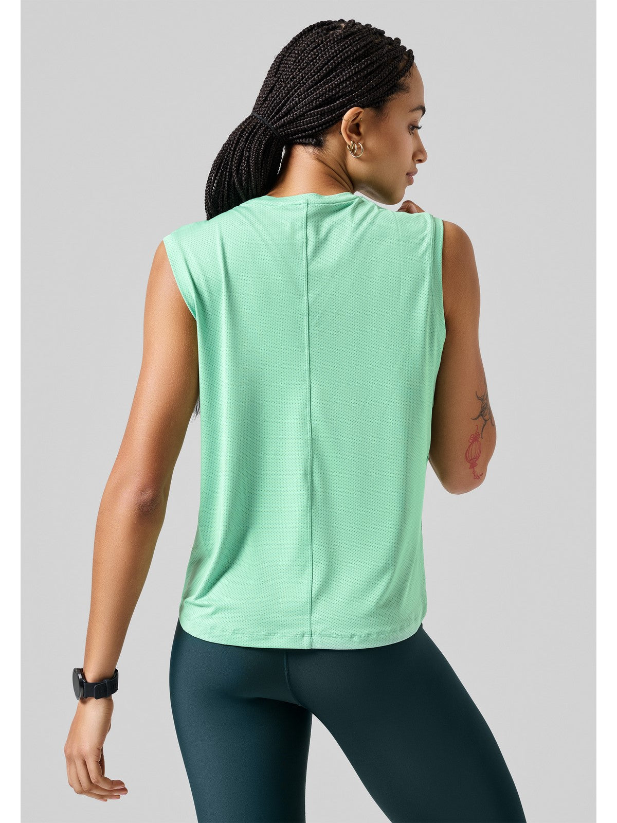 Koszulka CASALL Laser Mesh Muscle Tank zielony - Adventure Sports