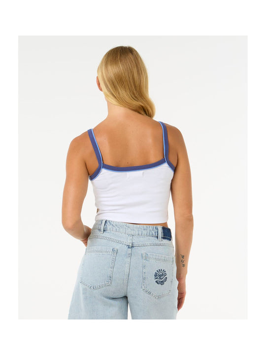 Koszulka RIP CURL Las Dalias Baby Tank biały
