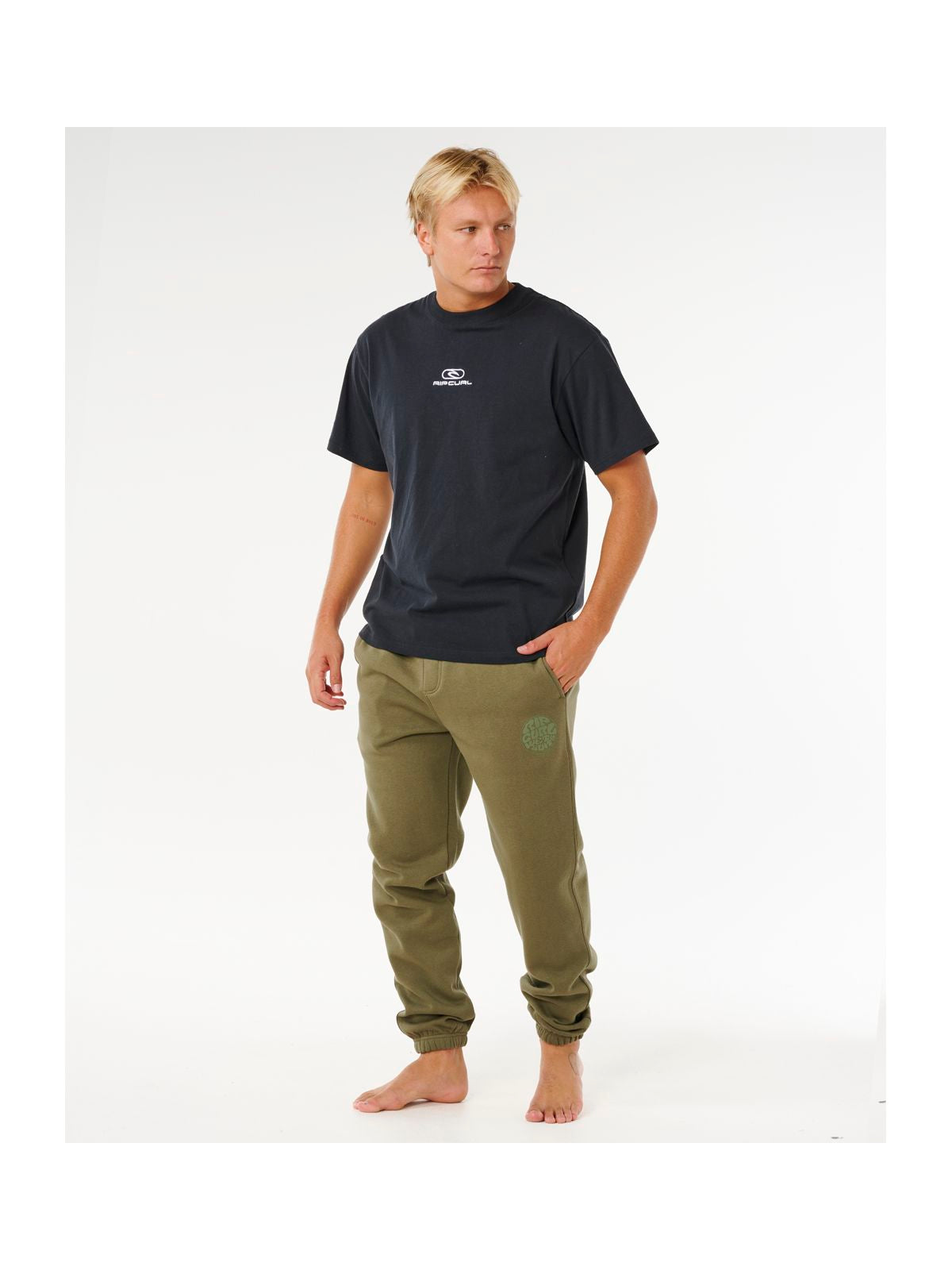 Spodnie męskie RIP CURL Icons Of Surf Trackpant zielone