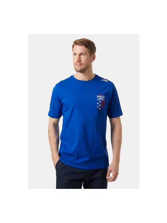 Koszulka HELLY HANSEN Am Cotton T-Shirt niebieski - Adventure Sports
