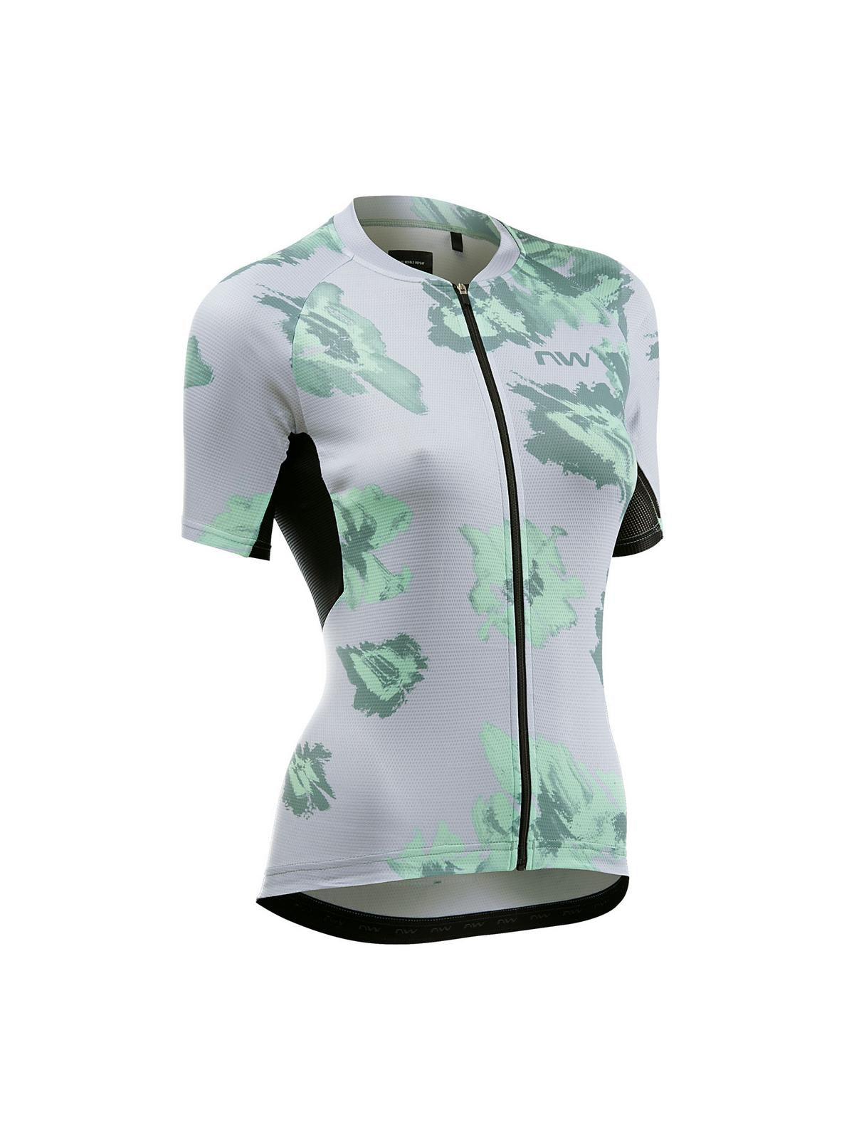 Koszulka rowerowa NORTHWAVE Force Evo Woman Jersey szaro niebieski - Adventure Sports