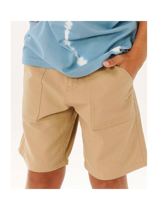 Szorty chłopięce RIP CURL Hyped Canvas Short-Boy beżowe
