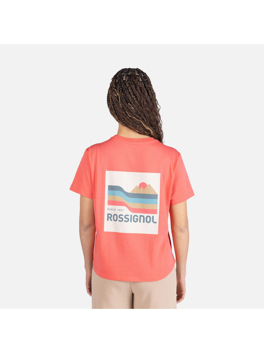 Koszulka damska ROSSIGNOL W Waterfall Tee różowy - Adventure Sports
