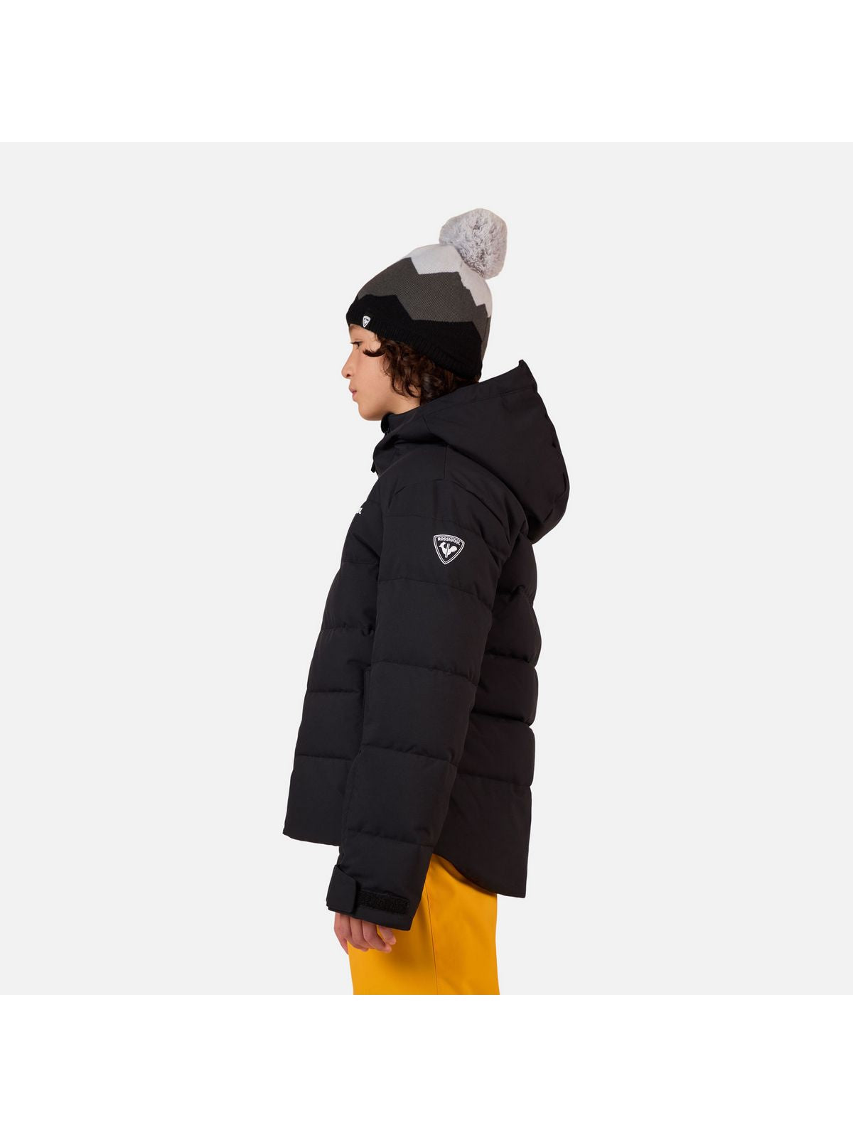 Kurtka narciarska dziecięca ROSSIGNOL Boy Siz Quilted Jkt czarna