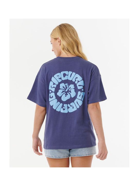 Koszulka RIP CURL LUXE SURF HERITAGE TEE granatowa
