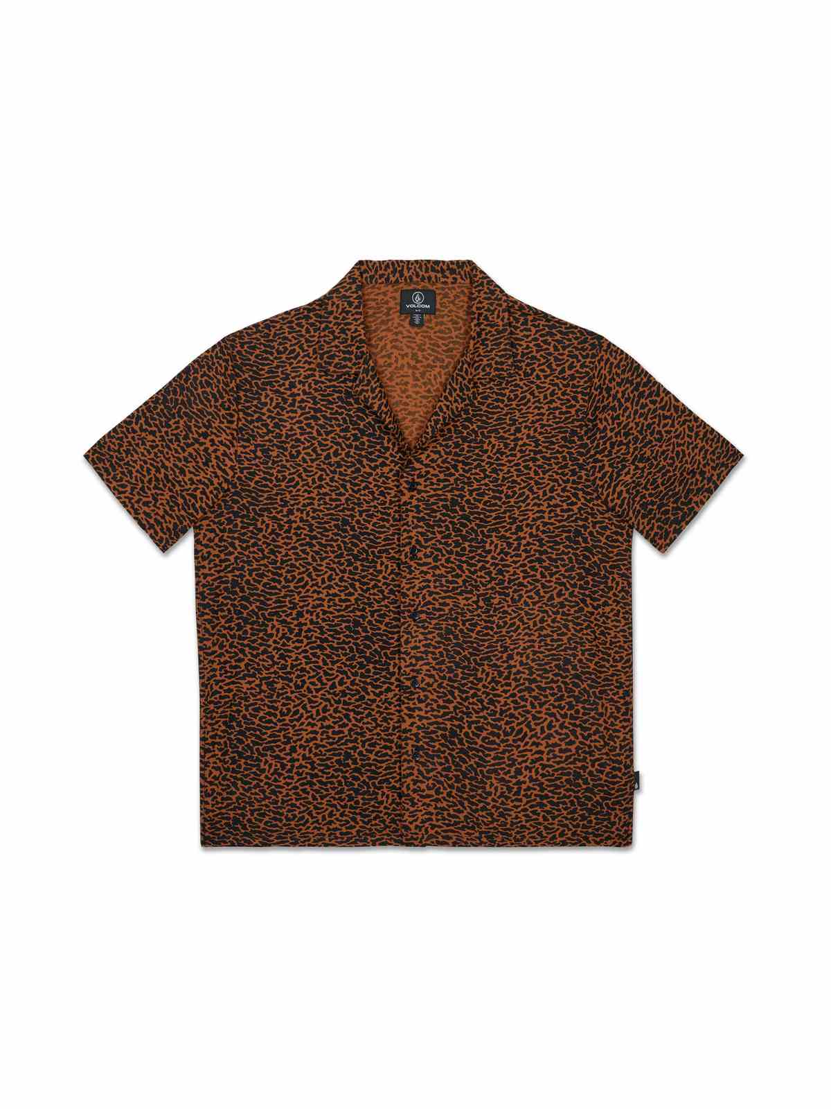 Koszula męska VOLCOM Utopias Print Ss brązowy