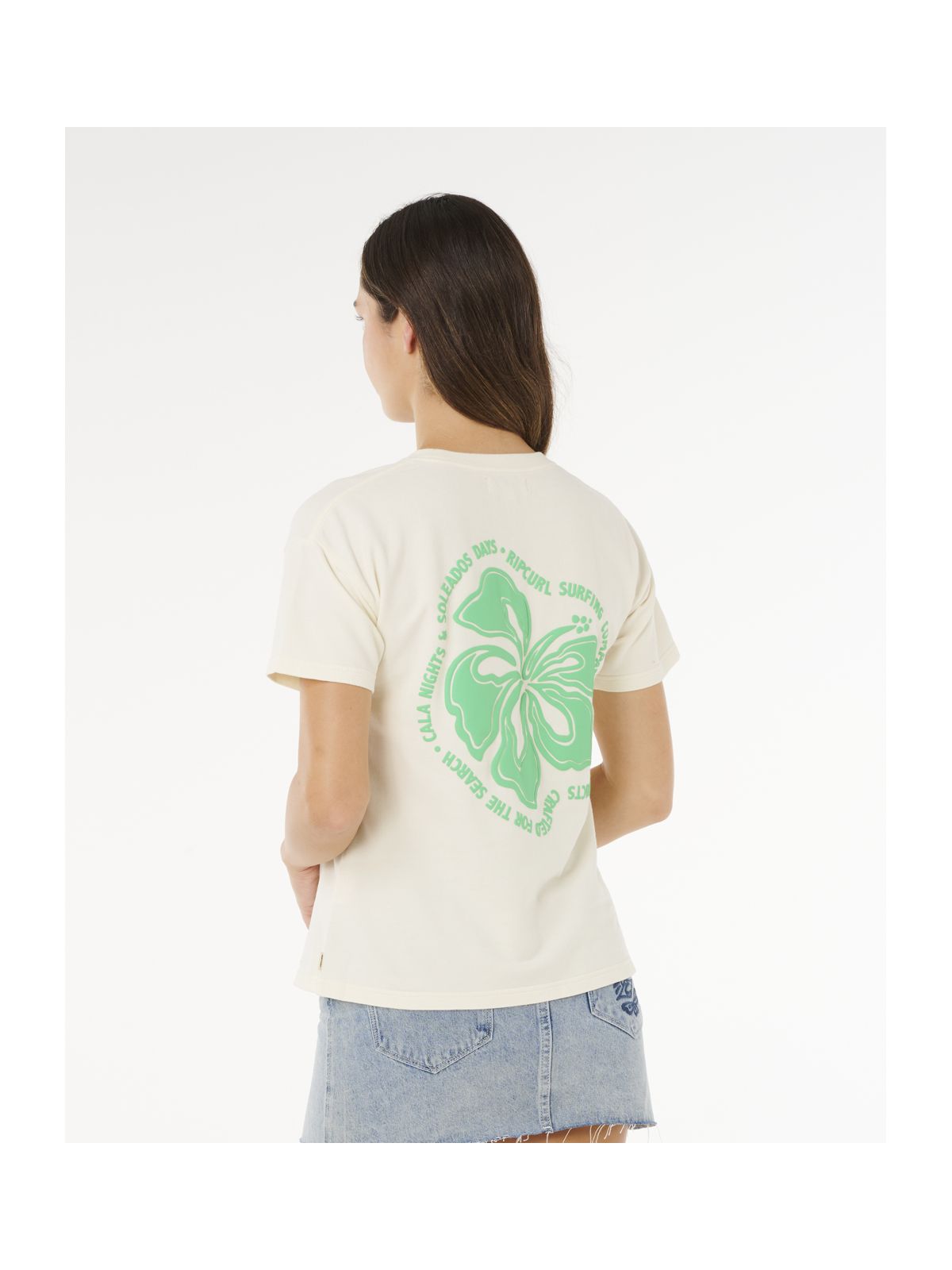 Koszulka damska RIP CURL Surf Puff Party Pack Relaxed beżowa