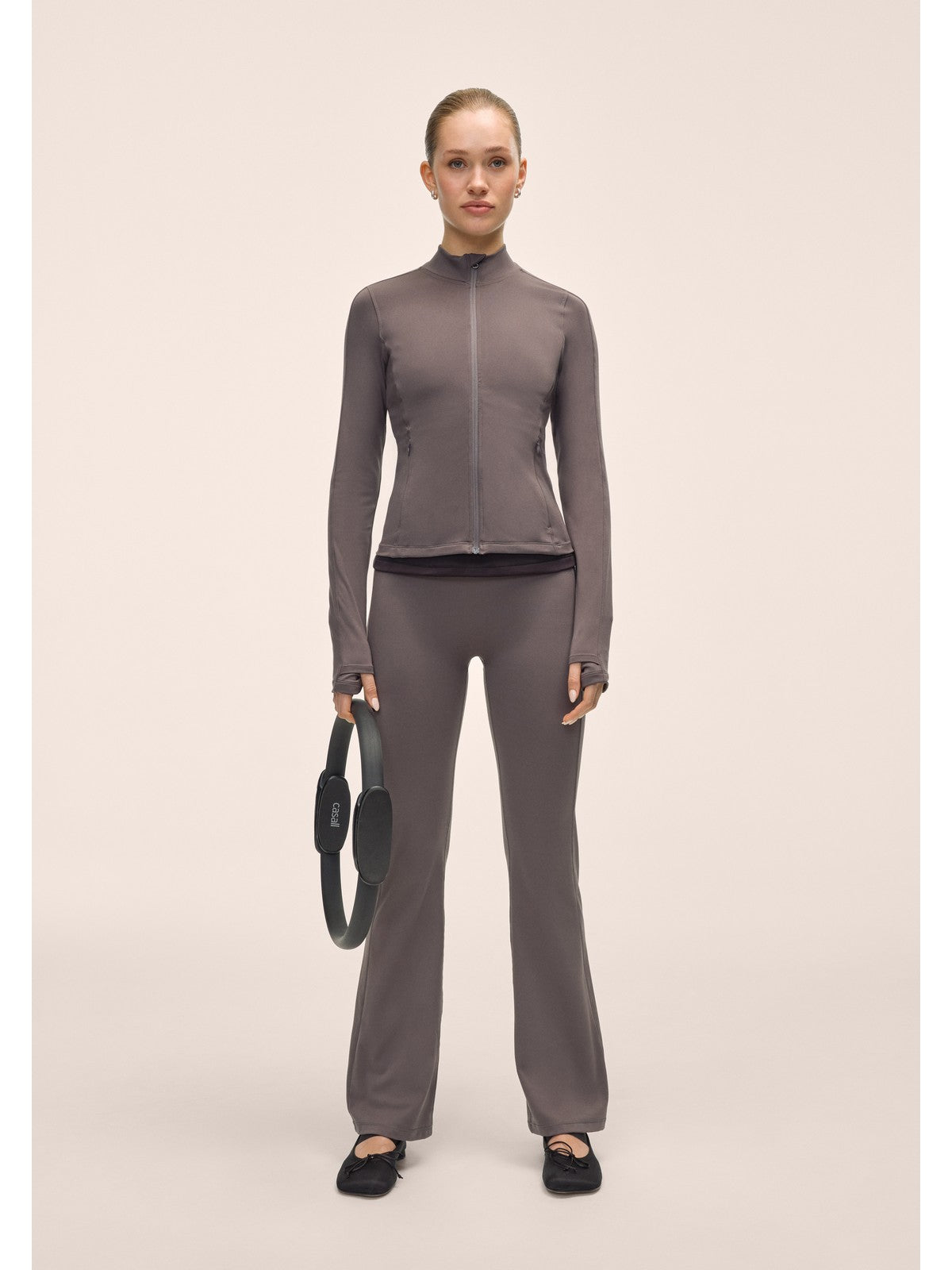 Kurtka damska CASALL Soft Touch Zip Jacket kolor szary