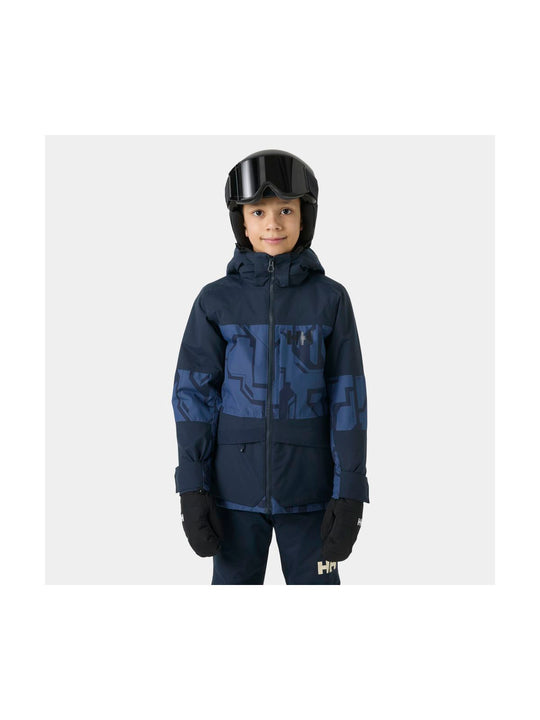 Kurtka narciarska dziecięca HELLY HANSEN JR SUMMIT 2.0 JACKET granatowa
