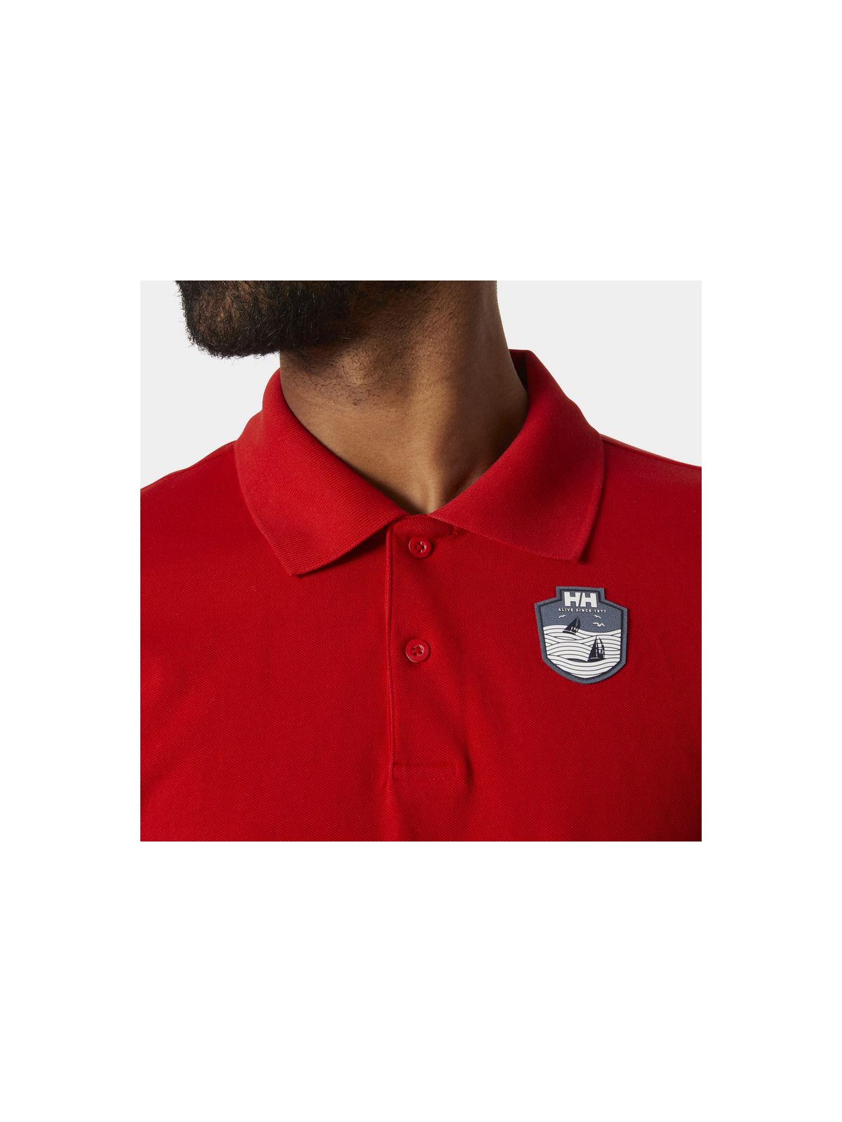 Koszulka HELLY HANSEN MARSTRAND POLO czerwony - Adventure Sports