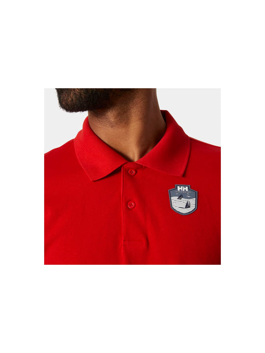 Koszulka HELLY HANSEN MARSTRAND POLO czerwony - Adventure Sports
