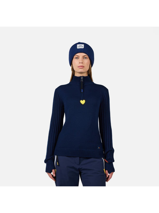 Sweter damski ROSSIGNOL W JCC MERIB HZ niebieski
