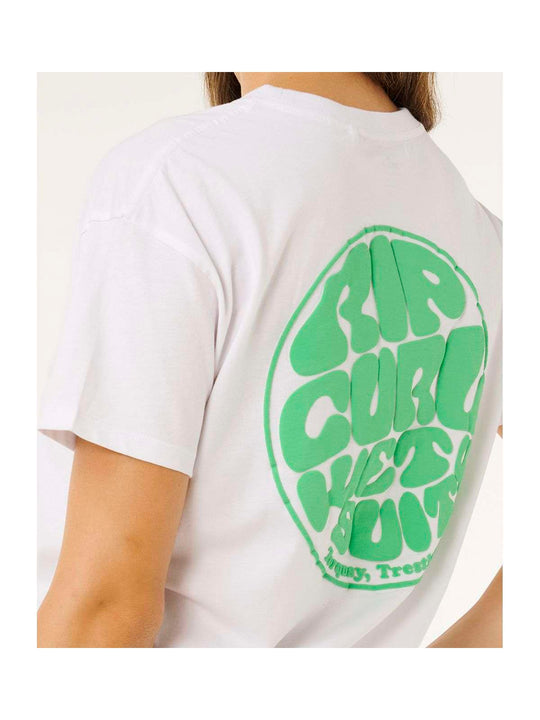 Koszulka damska RIP CURL Icons Of Surf Relaxed Tee biała
