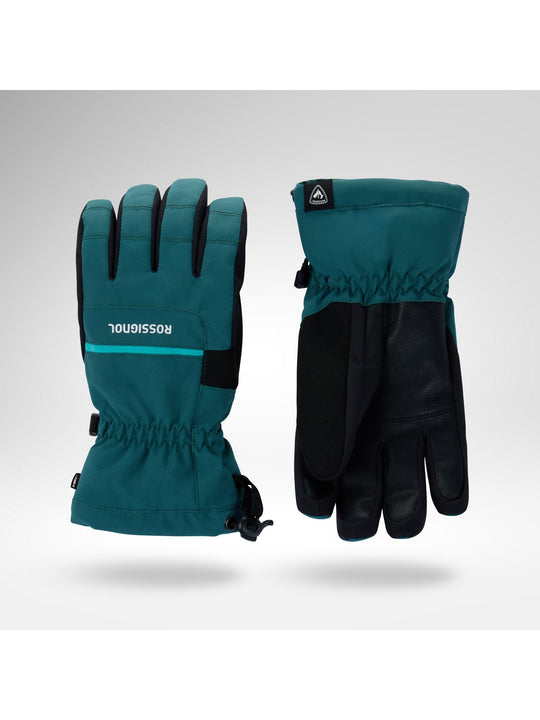 Rękawice narciarskie juniorskie ROSSIGNOL Jr Roc Ski Gloves R-Shell Dry zielone
