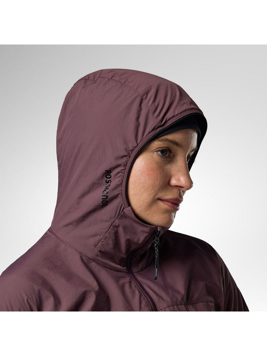 Kurtka narciarska damska ROSSIGNOL W Venon Active Hoodie Jacket bordowa
