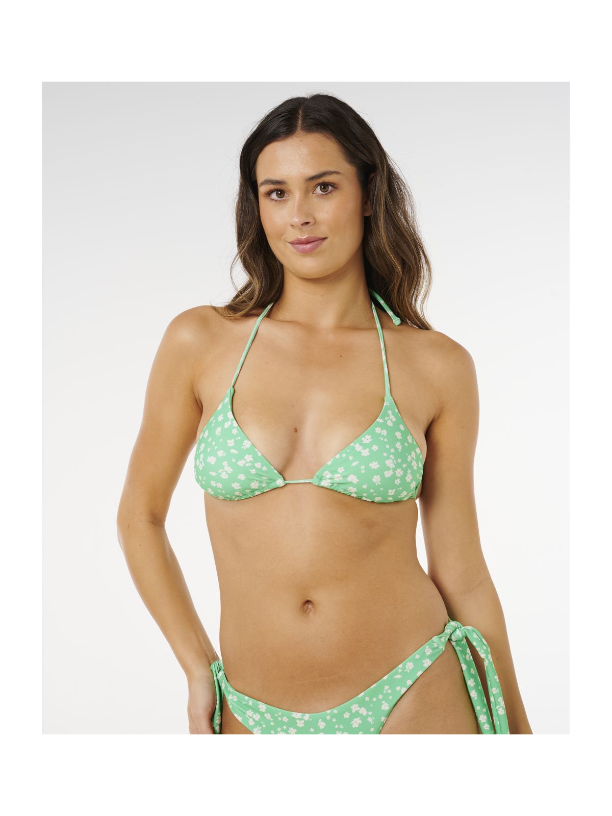 Góra bikini RIP CURL Surf Side Sliding Tri zielona