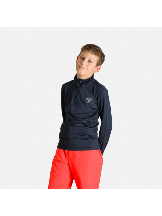 Koszulka teroaktywna chłopięca Boy Rossignol 1/2 Warm Stretch Layer czarny - Bluza - Adventure Sports
