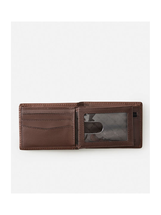 Portfel skórzany RIP CURL Raw Energy Rfid Slim brązowy
