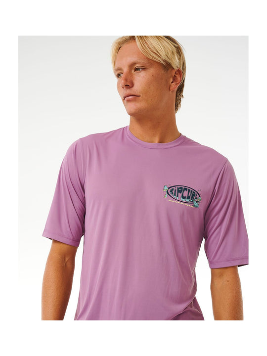 Lycra RIP CURL Mason Pipe Surflite Upf S/S fioletowy - Adventure Sports
