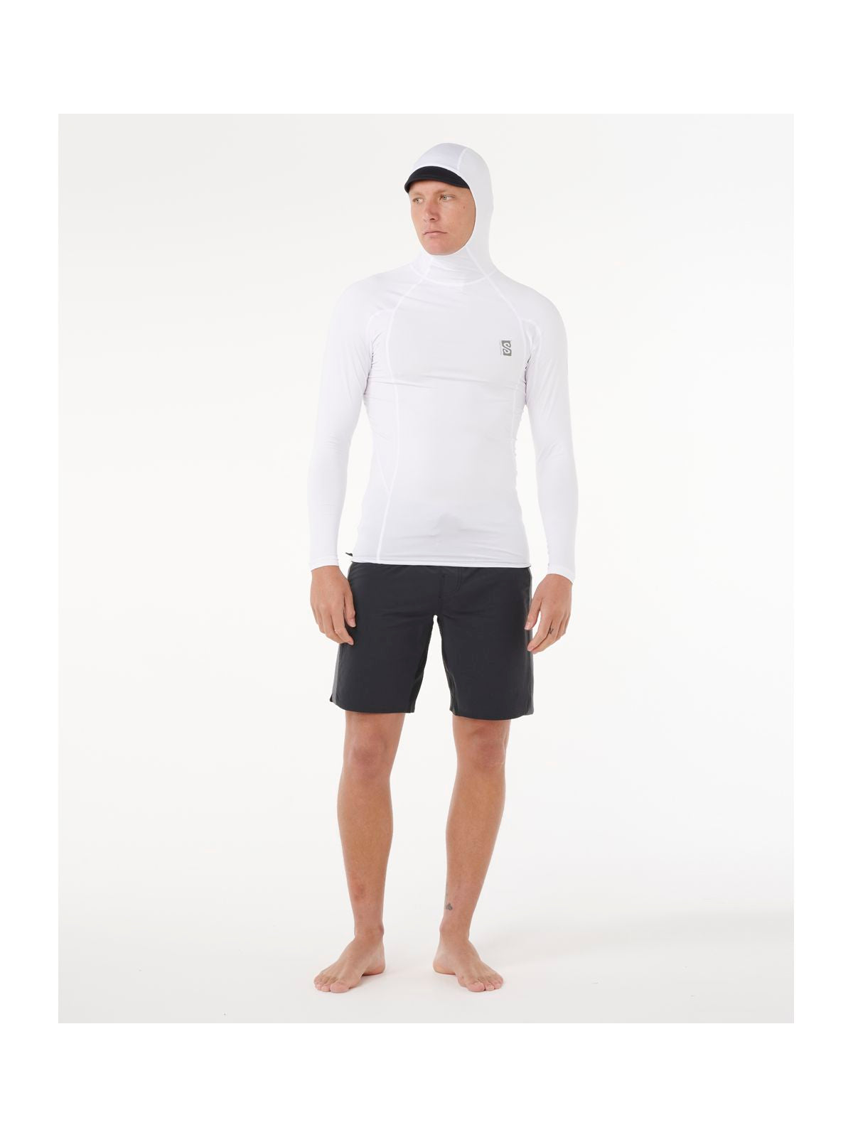 Lycra męska RIP CURL Search Upf Perf Hood L/S biała