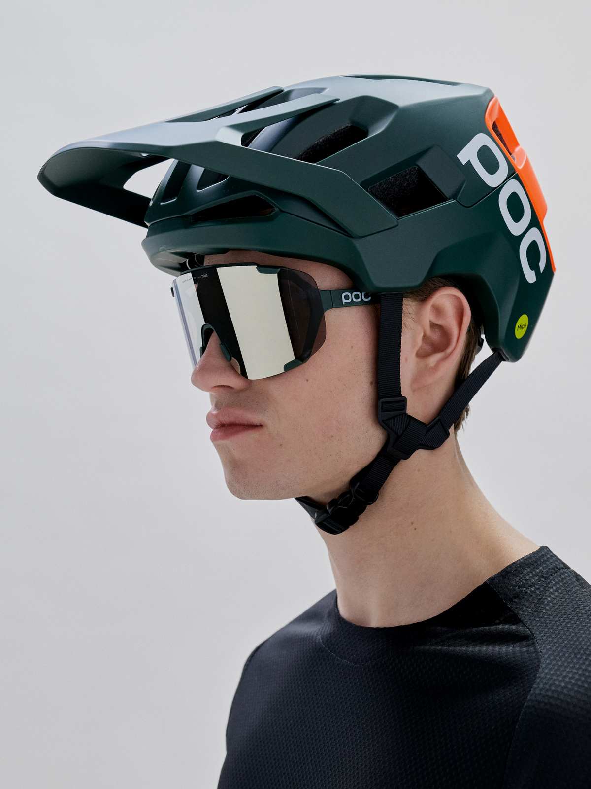 Kask rowerowy POC Kortal Race MIPS zielono pomarańczowy
