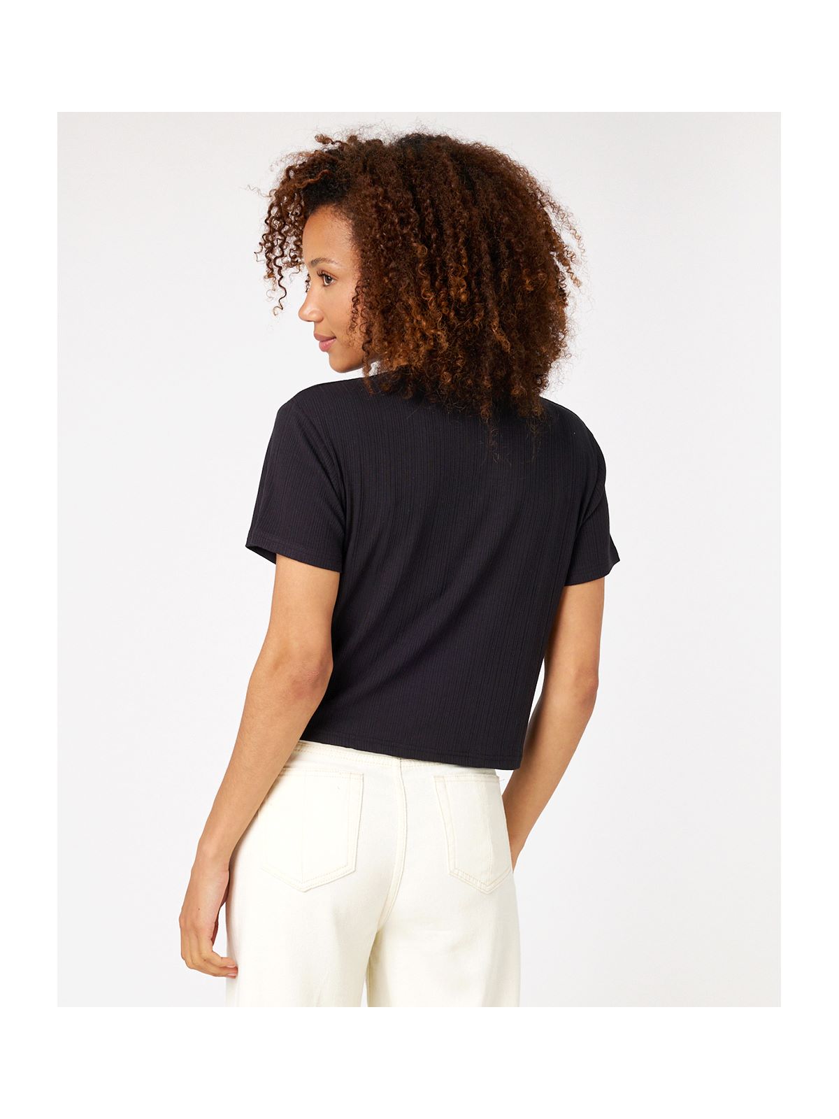 KOSZULKA RIP CURL LAURIA RIB TOP czarny - M - Koszulka - Adventure Sports
