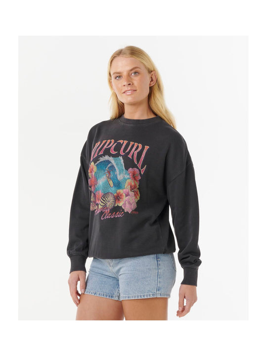 Bluza RIP CURL HAWAII CLASSIC HERITAGE CREW czarna
