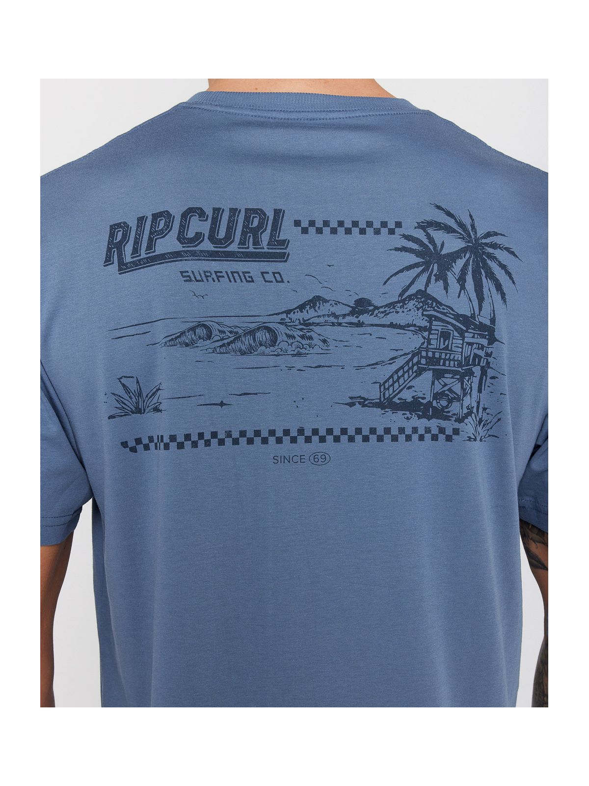Koszulka RIP CURL SPORTLINE F&B TEE niebieska