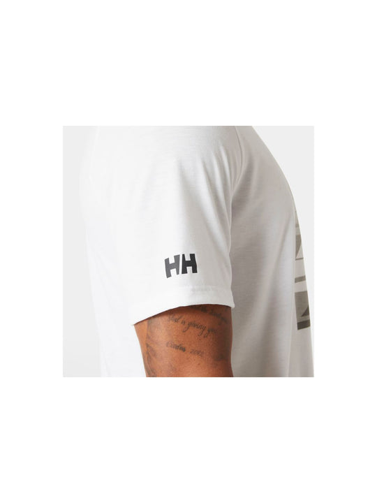 Koszulka HELLY HANSEN HP RACE GRAPHIC T-SH biały - Adventure Sports
