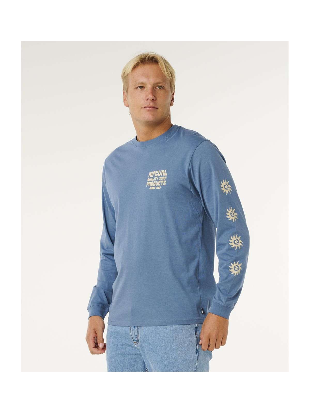 Koszulka męska RIP CURL Pacific Rinse L/S Tee niebieska
