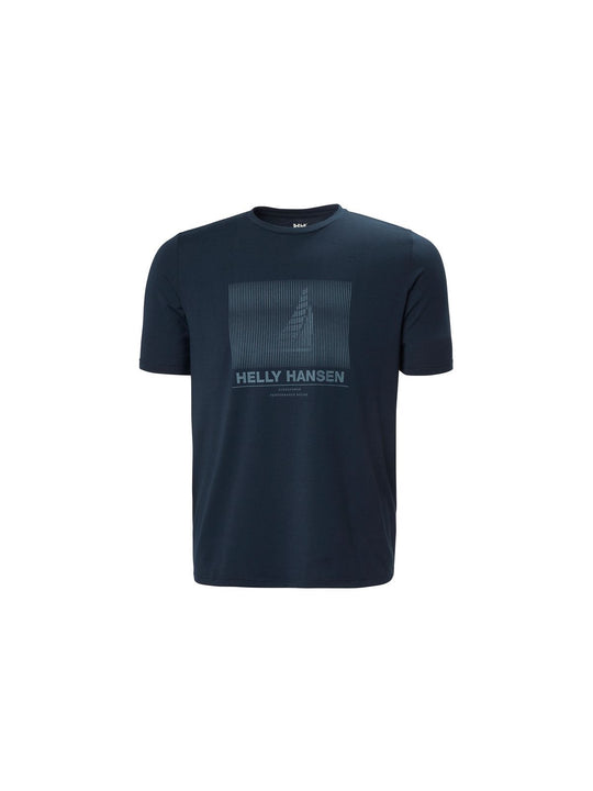 Koszulka męska HELLY HANSEN Hp Race Graphic T-Shirt granatowa

