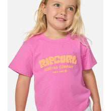 Koszulka dziewczęca RIP CURL Surf Puff Relaxed Tee -Girl różowa
