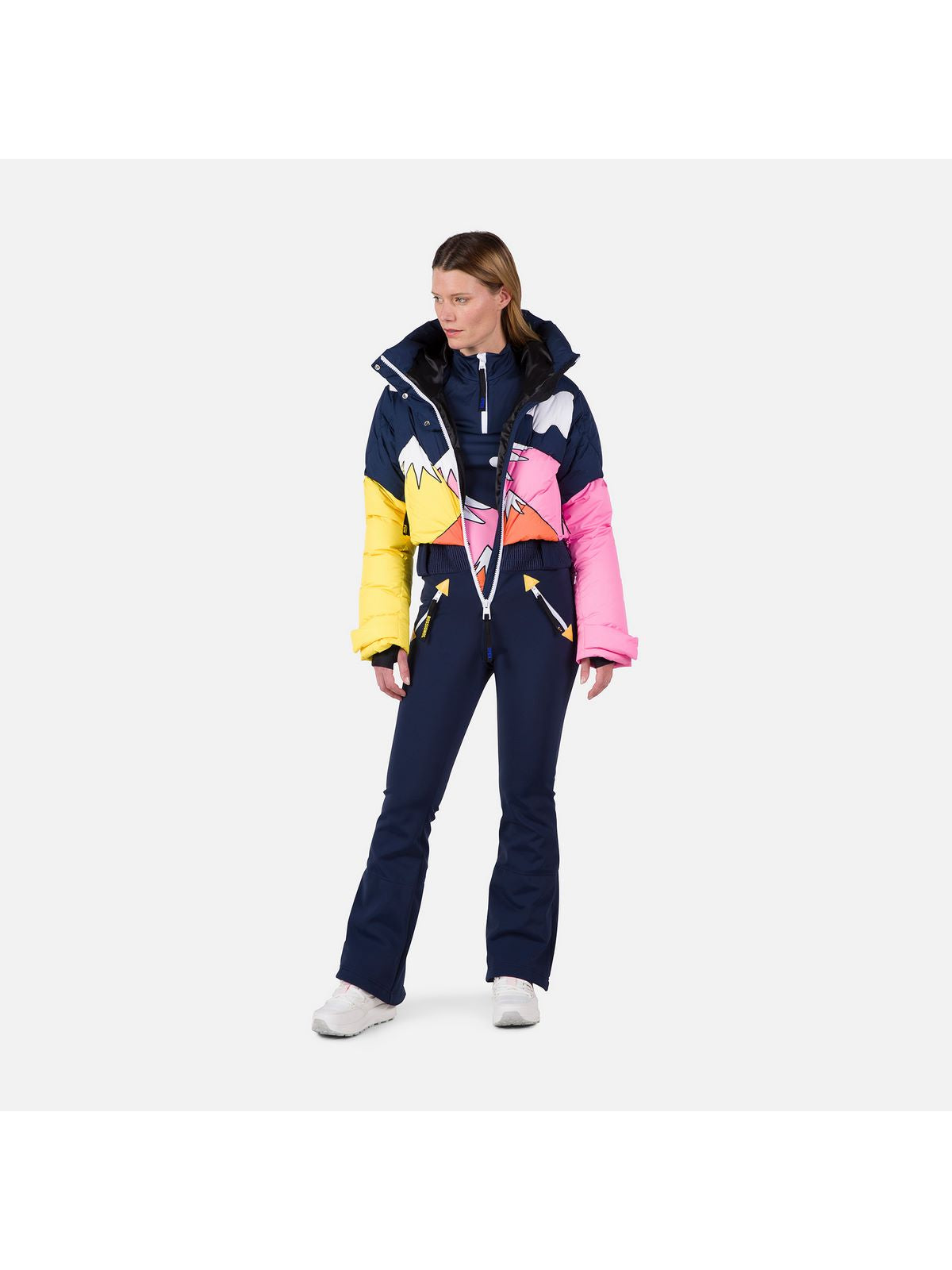 Koszulka Rossignol W Booster 1/2 Zip Top niebieski - Adventure Sports